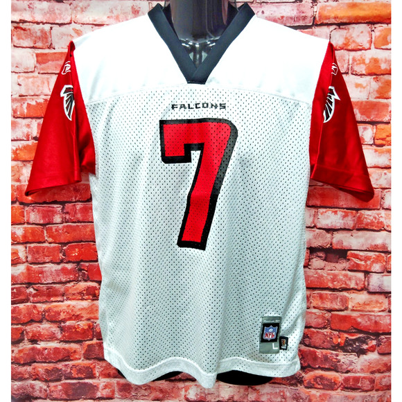 Atlanta Falcons Michael Vick #7 Jersey Youth L White Reebok NFL Football Sports - Picture 1 of 9
